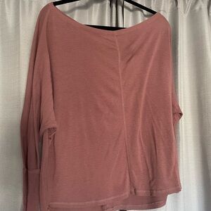Pink off the shoulder blouse